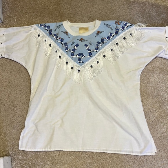 Vintage Tony ward cowboy blouse - Picture 3 of 7